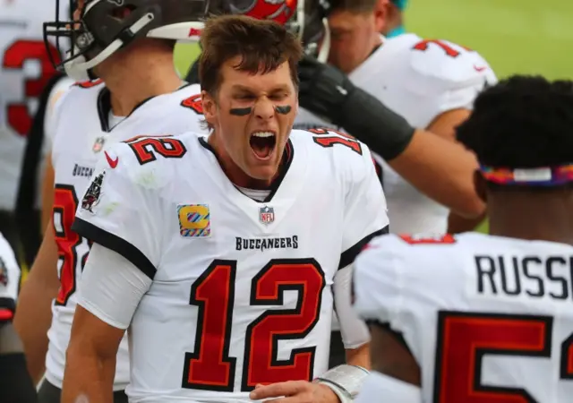 Tom Brady celebrates