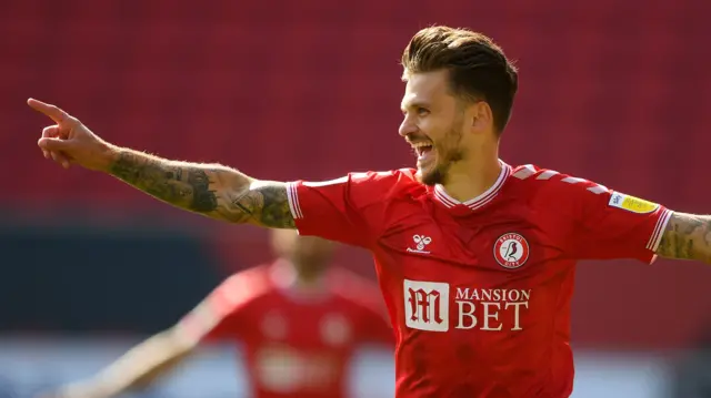 Bristol City's Jamie Paterson celebrates a goal