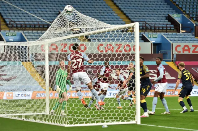 Sam Vokes scoring against Aston Villa