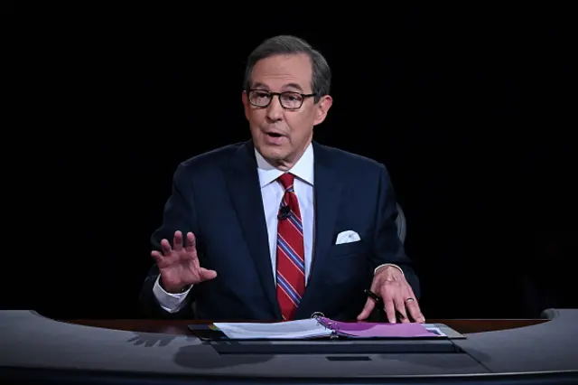 Debate moderator and Fox News anchor Chris Wallace