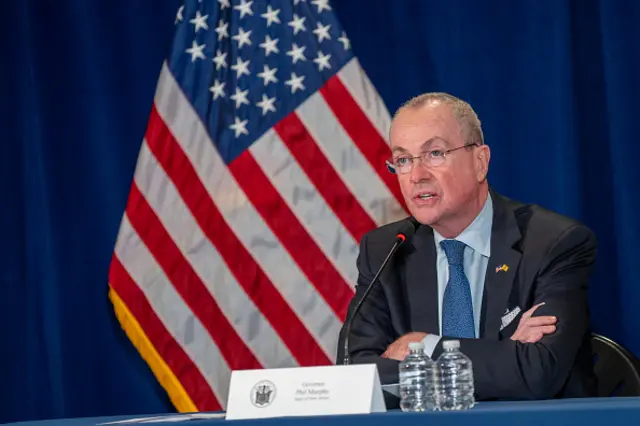 Phil Murphy, Governor of New Jersey, speaks during a news conference in Trenton, New Jersey,