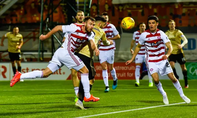 Aberdeen's Connor McLennan scores against Hamilton