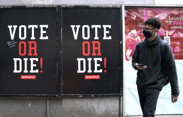 Posters for Sean Combs 'Vote or Die' initiative have been seen in New York City