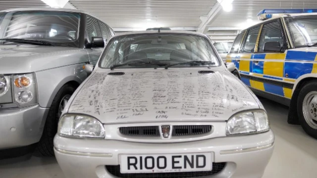 The final Rover 100 at the British Motor Museum