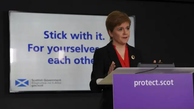 Nicola Sturgeon said keeping schools open was her main priority after saving lives