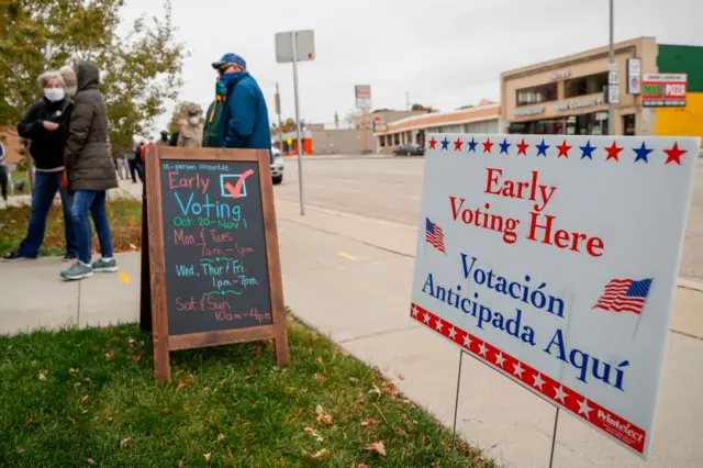 Early voting will go until 1 November in Wisconsin