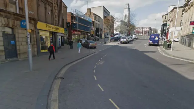 Peel Sq taxi rank