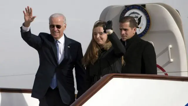 Hunter flew aboard Air Force Two to China in 2013