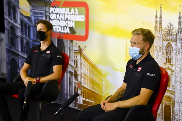 Romain Grosjean and Kevin Magnussen