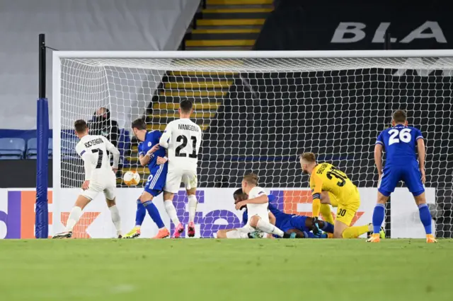 James Maddison gives Leicester lead