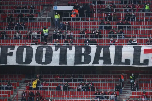 Fans at Standard Liege v Rangers