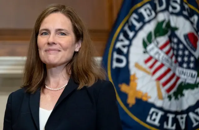 Amy Coney Barrett in Washington on 21 October 2020