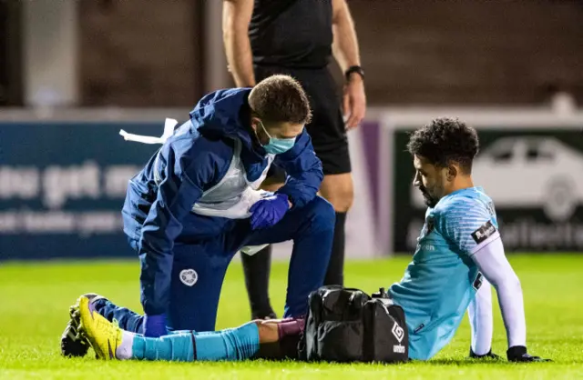 Josh Ginnelly receives treatment