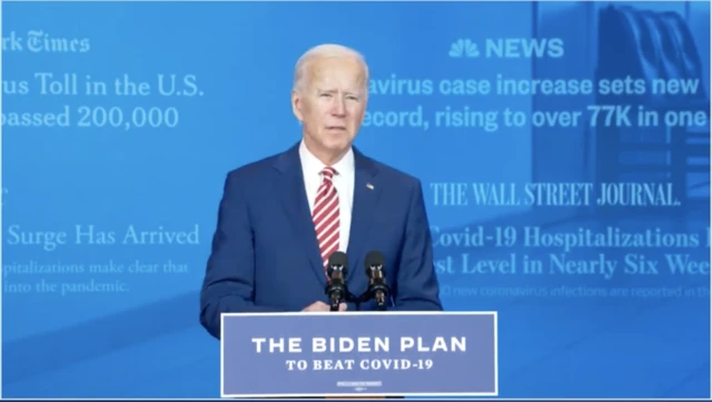 Joe Biden at campaign event