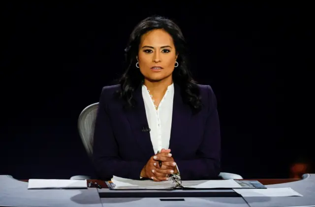 Debate moderator Kristen Welker