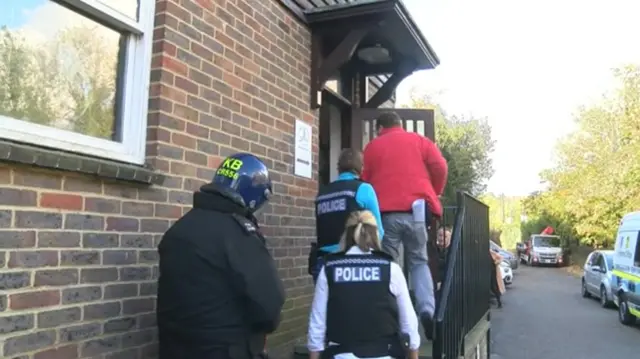 Sussex Police raid in Uckfield