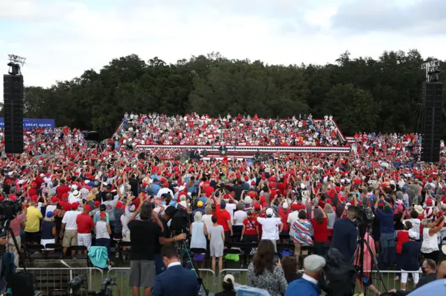 The crowd at the rally