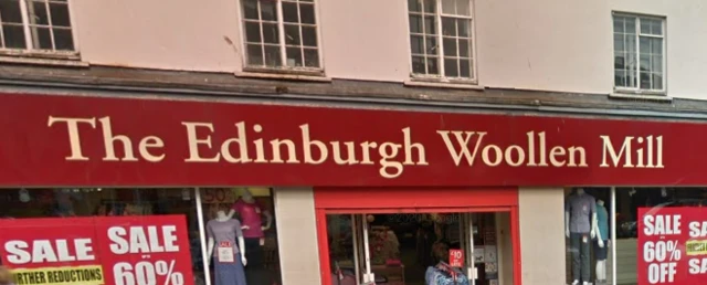 Edinburgh Woollen Mill sign