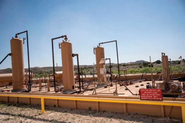 Fracking well in Culberson County, Texas