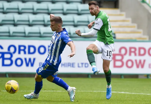 Martin Boyle scored twice when Hibs beat Kilmarnock at Easter Road on the opening day of the campaign