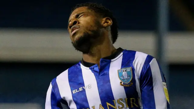 Sheffield Wednesday winger Kadeem Harris reacts to a missed chance