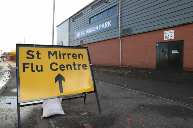 St Mirren Park sign