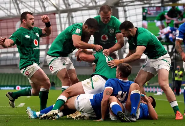 Ireland celebrate