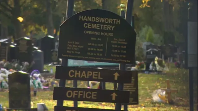 Sign for Handsworth Cemetery