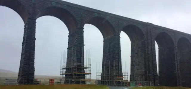 RIbblehead Viaduct close up of the works