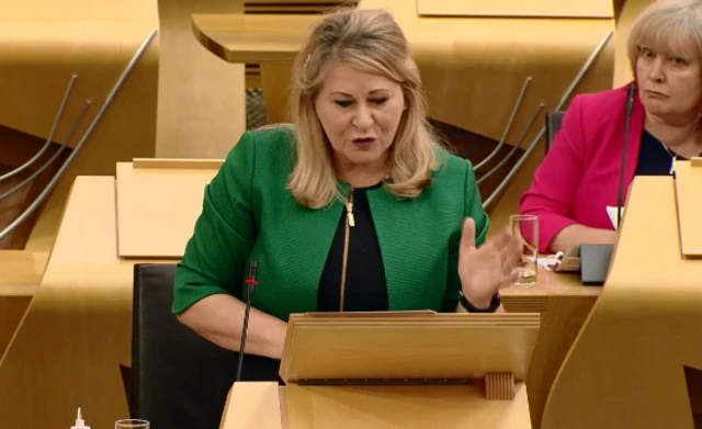 Pauline McNeill MSP speaks in the debate