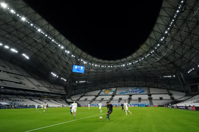 Marseille v Manchester City at the Velodrome