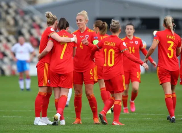 Goal celebration from Faroes game (goal 1)
