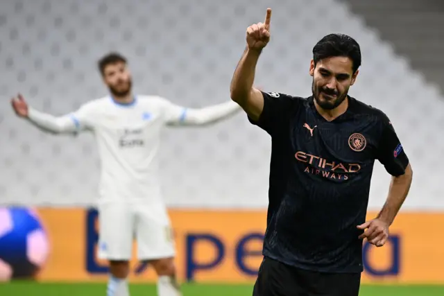 Ilkay Gundogan celebrates