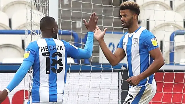 Huddersfield celebrate