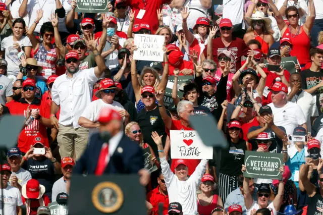 Trump's rally today in Tampa