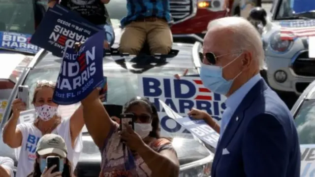 Biden at a rally