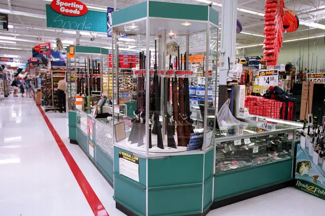 A Walmart gun case, pictured in 2000