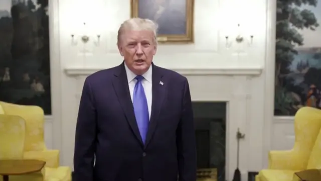 Screenshot of Trump video