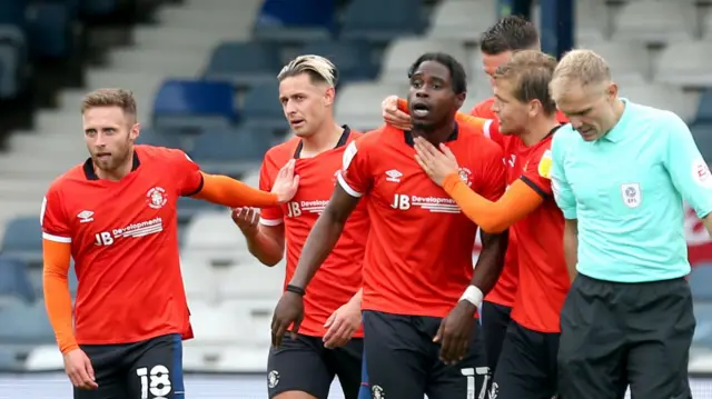 Luton celebrate