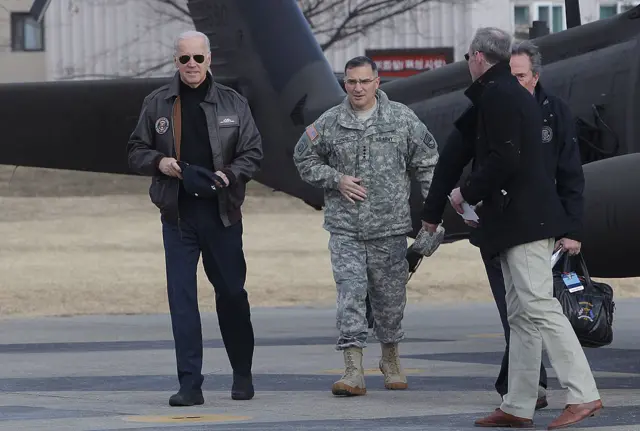 Joe Biden visited South Korea in 2013 when he was vice-president