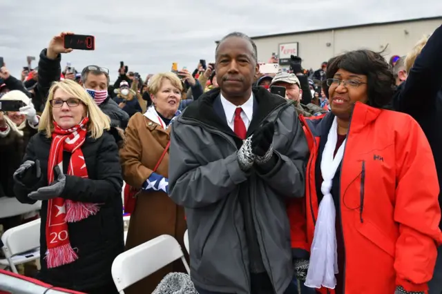 Housing Secretary Ben Carson was also in the audience