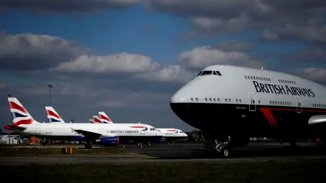 Planes grounded at airport