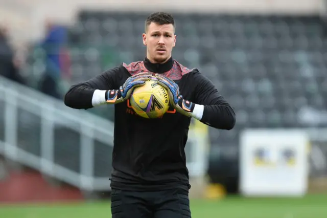 Dundee United goalkeeper Benjamin Siegrist