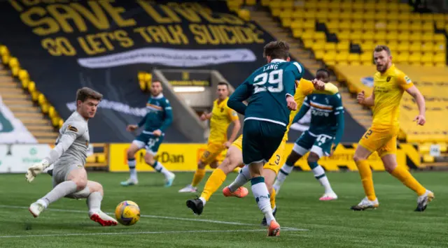 Callum Lang scores for Motherwell