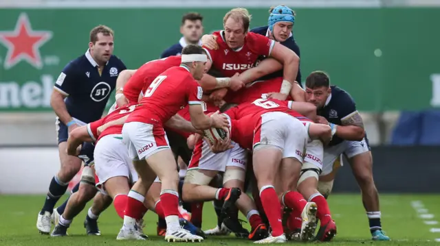 Wales line out