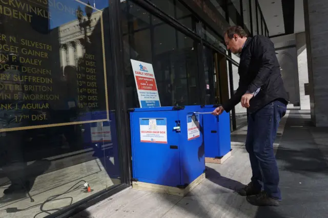 Early voting has begun in some parts of the US