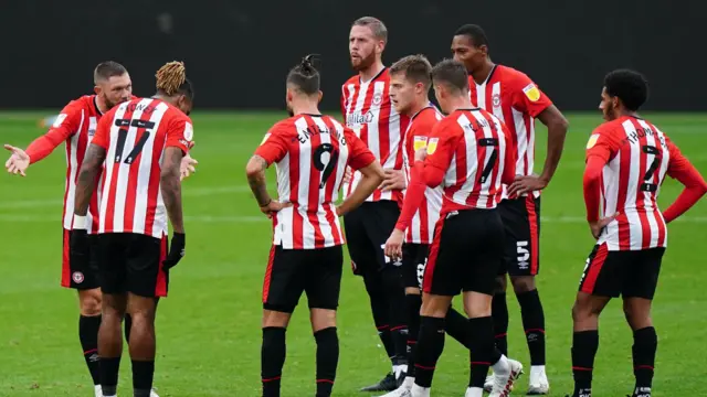 Brentford look dejected