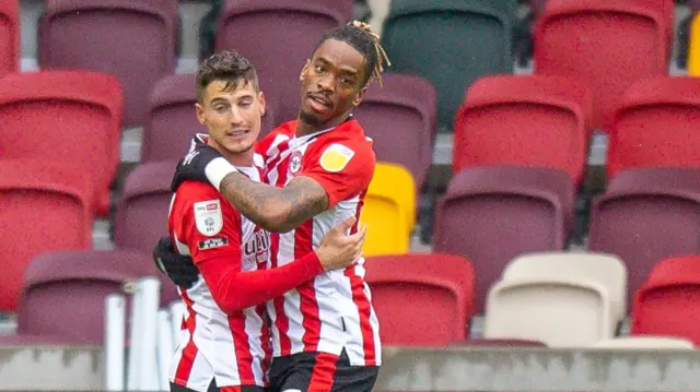 Brentford celebrate