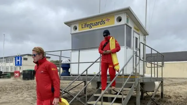 Lifeguards on Camber beach