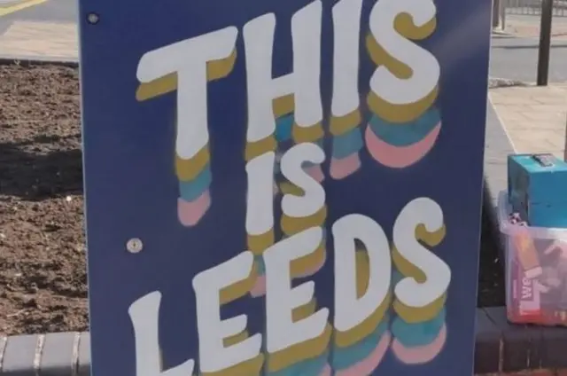 Leeds art sign